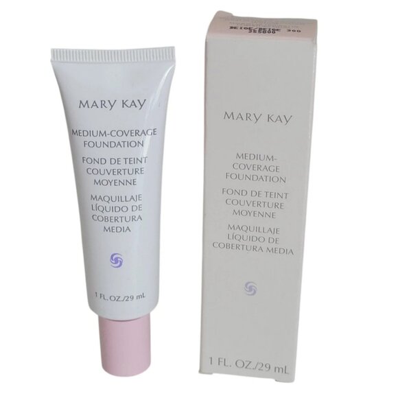 Mary Kay Medium Coverage Foundation Beige 300 Normal to Oily Skin 1 oz Pink Cap - Picture 1 of 4